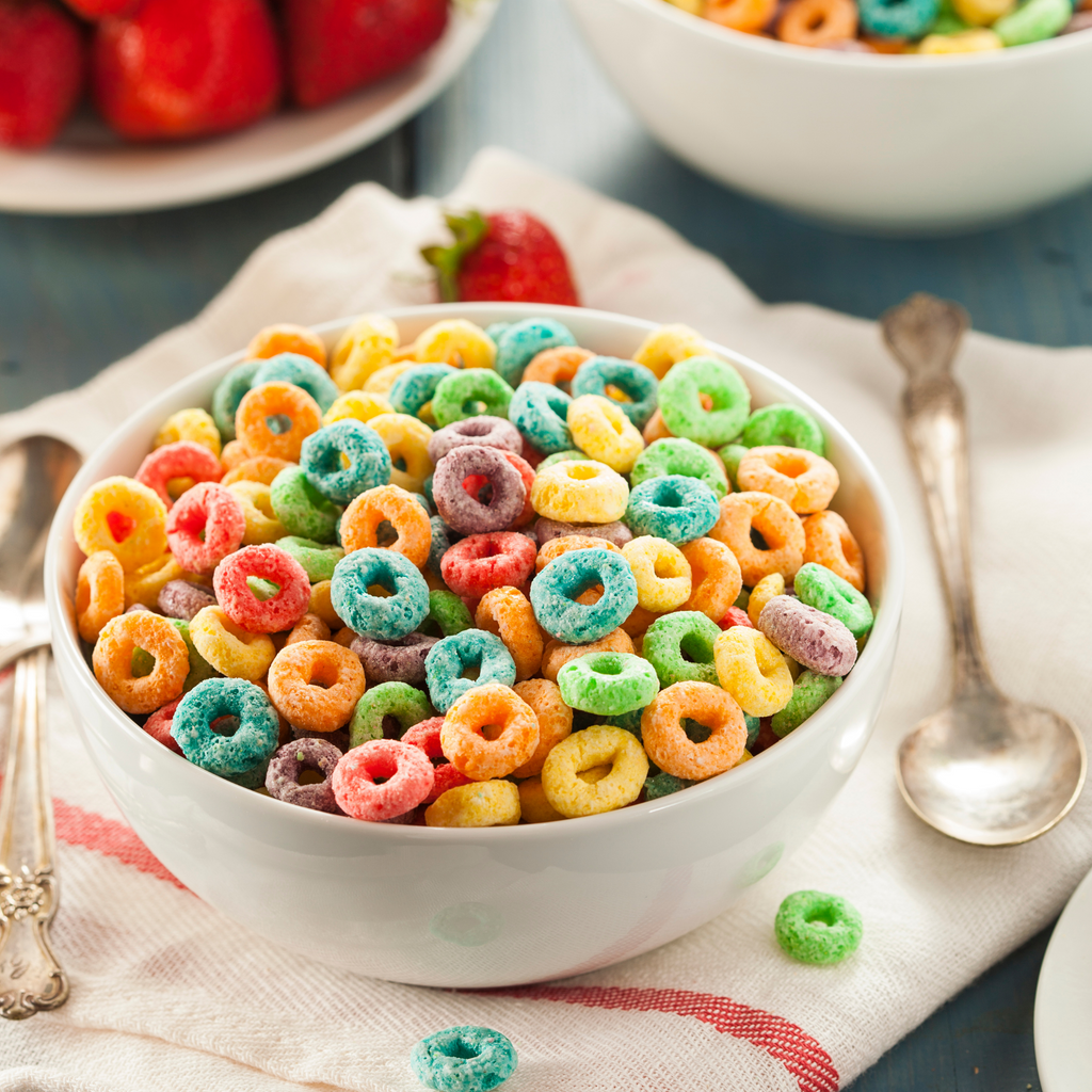 Fruit Loops Cereal Candle